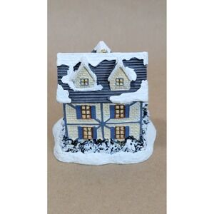 Thomas Kinkade Evening Welcome Illuminated Christmas Ornament 2002 Bradford Ed